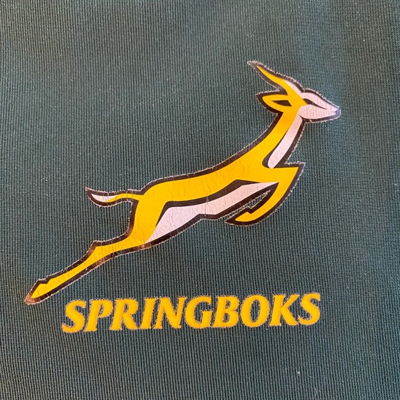 SOUTH AFRICA RUGBY WORLD CUP JERSEY ASICS SHIRT TRIKOT SPRINGBOKS Youth 11/12 - Picture 3 of 5